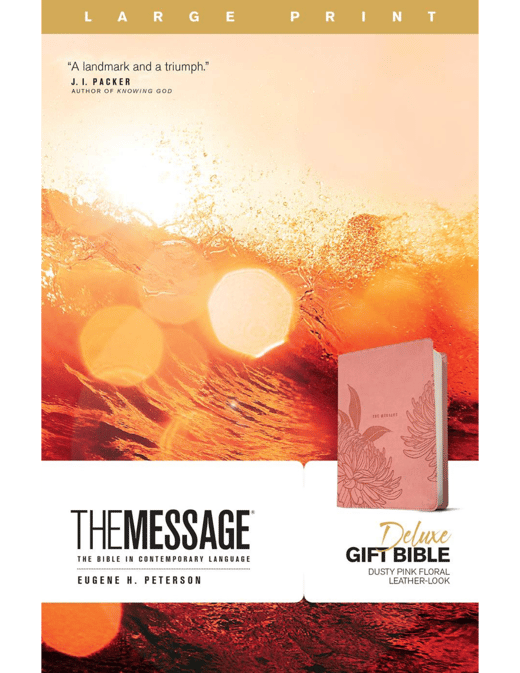 The Message Deluxe Gift Bibles: Large Print Pink 